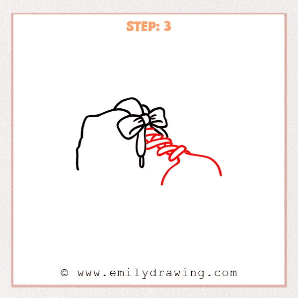 how to draw a jordan shoe - Step 3